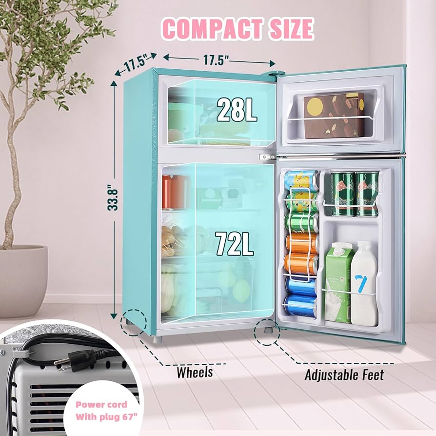 Amazon.com: WANAI 3.5 Cu.ft Refrigerators Full-sized Fridge